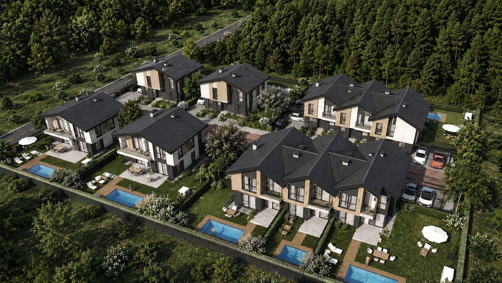 Общ изглед към комплекс BELLA HOMES
